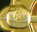 Close-up of Carter, Howe maker's mark. (J9306)