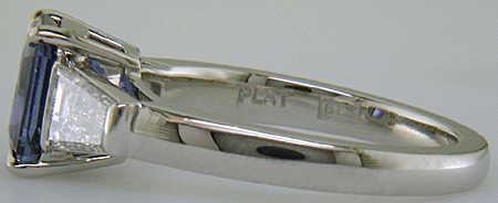 Close-up fo Bijoux Extraordinaire hallmark (BEL). (J8643)