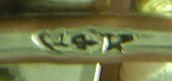 Close up of Charles Keller maker's mark. (J8975)