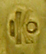 Close-up of Kohn & Co. maker's mark. (J9316)