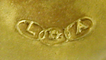 Close-up of Link & Angell maker's mark. (J8681)