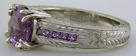 Close-up of Bijoux Extraordinaire hallmark (BEL).