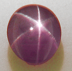 A plum star sapphire.