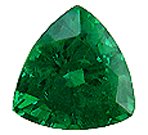 1.25 carat trillium-cut tsavorite garnet with a vivid green color.