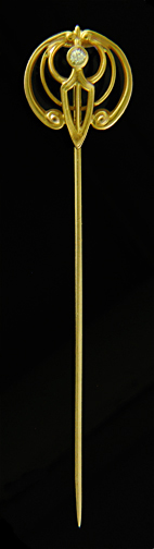 Art Nouveau insect stickpin. (J9237)