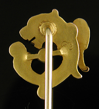Alling & Co. dragon and pearl stickpin. (J9081)