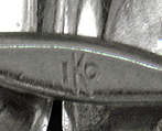 Close up of maker's mark of Kohn and Company. (J6507)