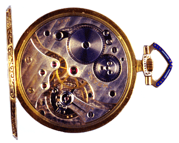 inside view of watch movement.