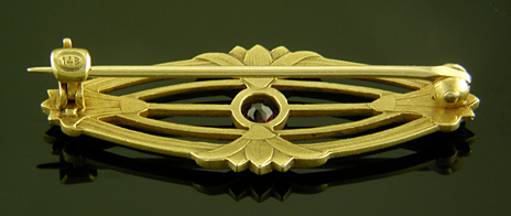 Hans Brassler Egyptian Revival brooch. (J9341)
