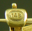 Close-up of the Brassler Company maker's mark. (J9341)