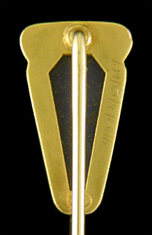 Brassler lapis lazuli stickpin. (J9297)