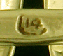 Close-up of Carrington maker's mark. (J8837)