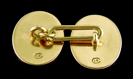 Carrington Golden Scroll Cufflinks - Bijoux Extraordinaire