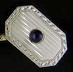 Carrington & Co sapphire and diamond cufflinks. (J8986)