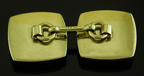 Carter, Gough Art Deco bloodstone cufflinks. (CL9613)