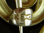 Close-up of Carter, Howe maker's mark. (J9079)