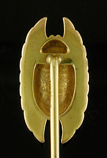Carter, Howe winged scarab stickpin. (J9294)