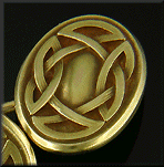 Antique Celtic Revival cufflinks. (J8775)