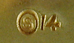 Close-up of George Street maker's mark. (J8775)