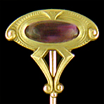 Art Nouveau amethyst stickpin (J9430).