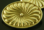 Durand gold cufflinks. (J9261)