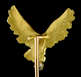 French eagle and diamond stickpin. (J9043)