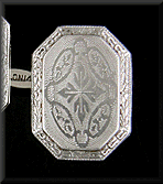 Edwardian platinum and gold cufflinks. (J6794)