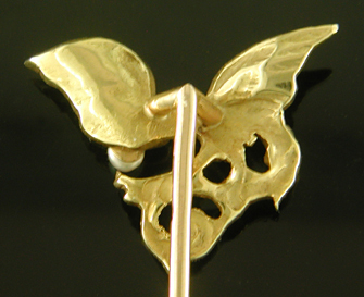 French chimera and pearl stickpin (SP9536)