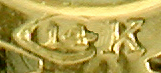 Close-up of Charles Keller maker's mark (J9070)