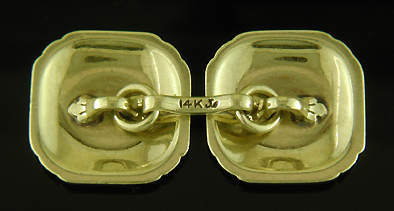 Krementz Art Deco cufflinks. (J9271)