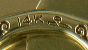 Close-up of Larter& Sons' hallmark. (J8462)