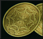 Antique 14kt yellow gold Larter cufflinks.(J8684)