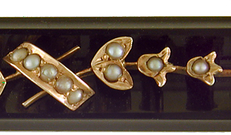 Victorian lily of the valley brooch. (BR9587)