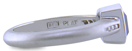 Close-up fo Bijoux Extraordinaire hallmark (BEL). (J8543)
