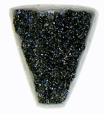 Trillium drusy psilomelane.