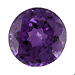A striking 2.59 carat purple sapphire.