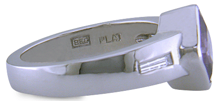 Close-up of Bijoux Extraordinaire's registered hallmark (BEL).