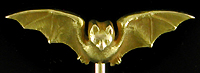 Art Nouveau bat stickpin. (J9470)