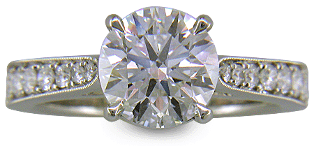 Custom diamond ring.