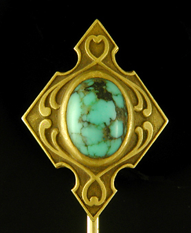 Hayden Wheeler turquoise stickpin. (J9195)