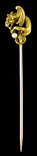 Whiteside and Blank gargoyle stickpin. (J9453)