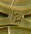 Close-up of Ziething of hallmark. (J6809)