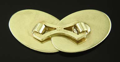 Art Deco sapphire cufflinks. (J9265)