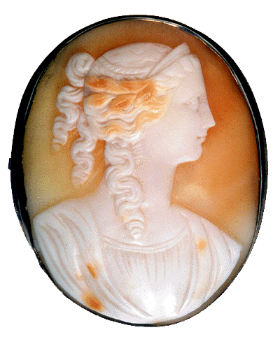 Victorian Shell Cameo of Woman