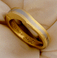 Platinum and 18kt Yellow Gold Custom Wedding Band Ring Bijoux Extraordinaire Custom Designed Jewelry