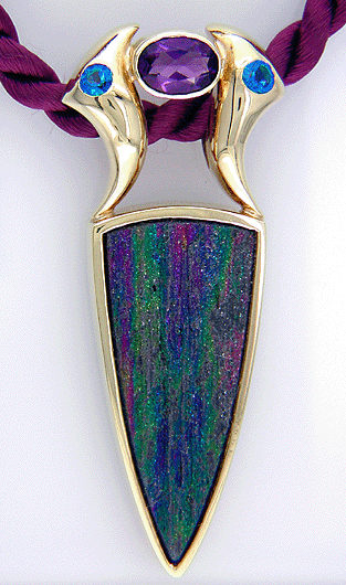 Magnetic Rainbow Hematite Necklace 