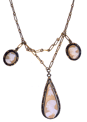 Early Cameo Festoon Necklace