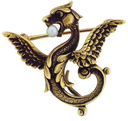 Victorian Griffin Pin (J2290)