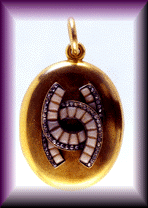 Victorian Locket with Horseshoes