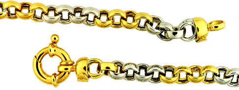 Close-up of Rolo Links and Clasp